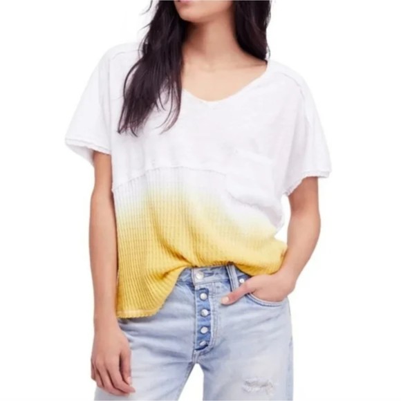 Free People Tops - Free People We the Free Ombre Dye Oversized Top small